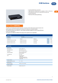 Thumbnail of document Data Sheet - KVM Switches